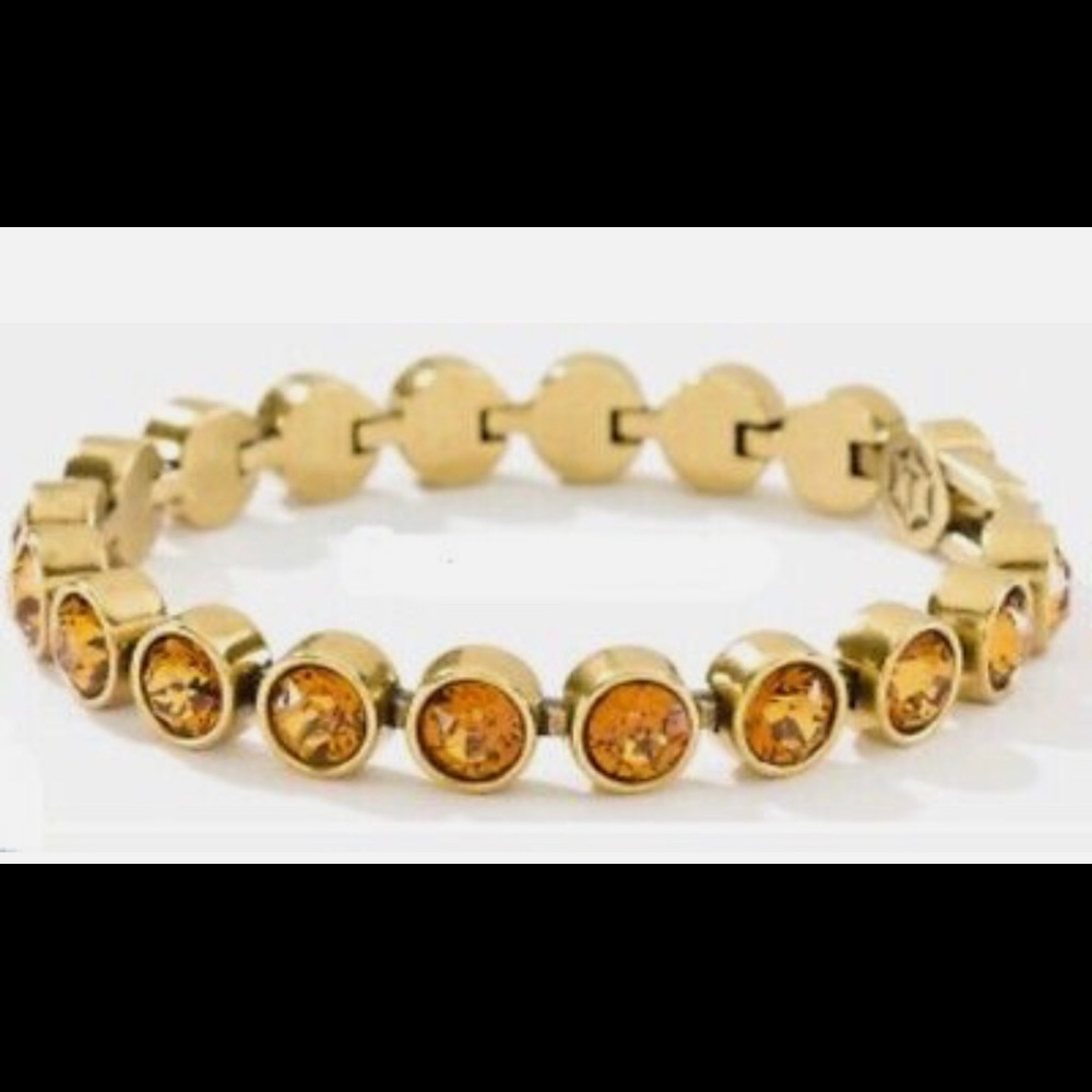 Touchstone Crystal by Swarovski Light Amber ice bracelet Fall style BNIB